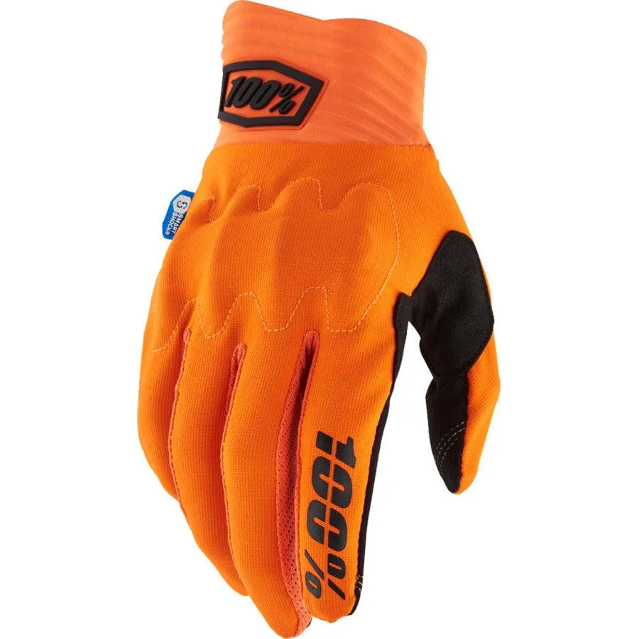 100% Cognito Smart Shock Gloves - Fluorescent Orange