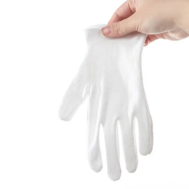 12 Pairs Pure Cotton Working Gloves, Thin Section