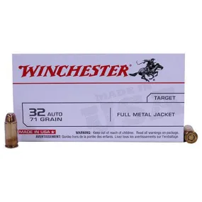 32 Automatic - USA, 71 Grains, Full Metal Jacket, Per 50