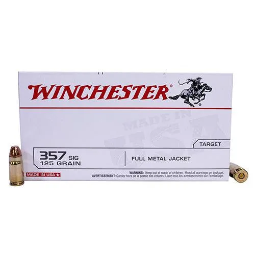 357 Sig - USA, 125 Grains, Full Metal Jacket, Per 50