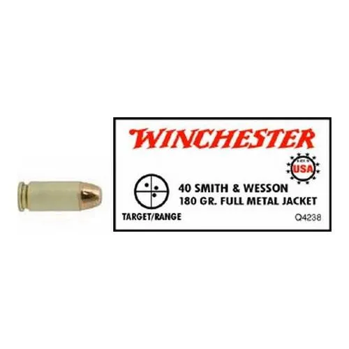 40 Smith & Wesson - USA, 180 Grains, Full Metal Jacket, Per 50