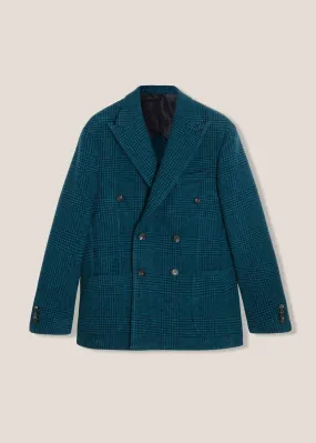 AARADEO CHECKED DOUBLE BREASTED JACKET