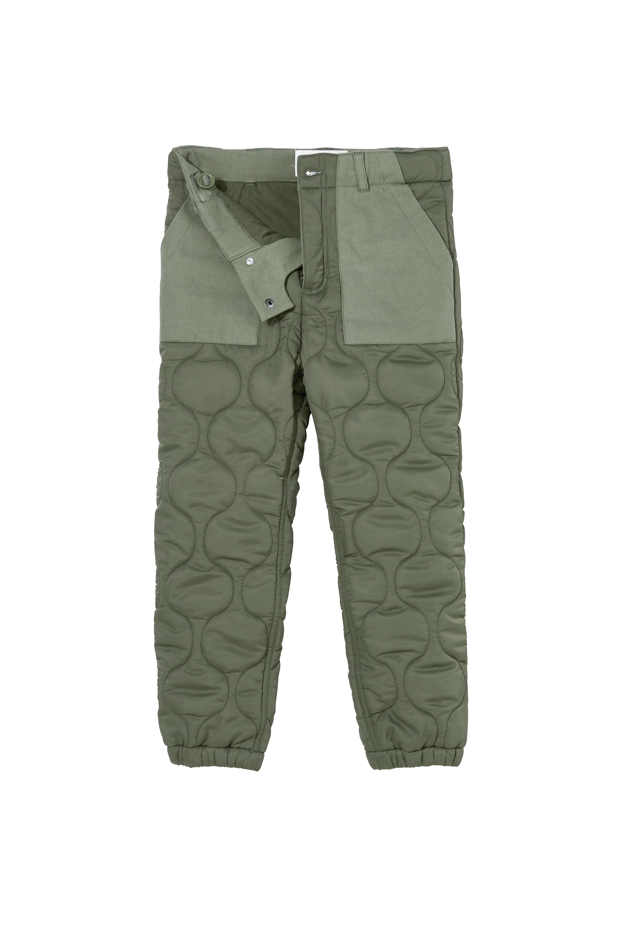 ALEX Khaki Quilt - Quilted Cargo Pants