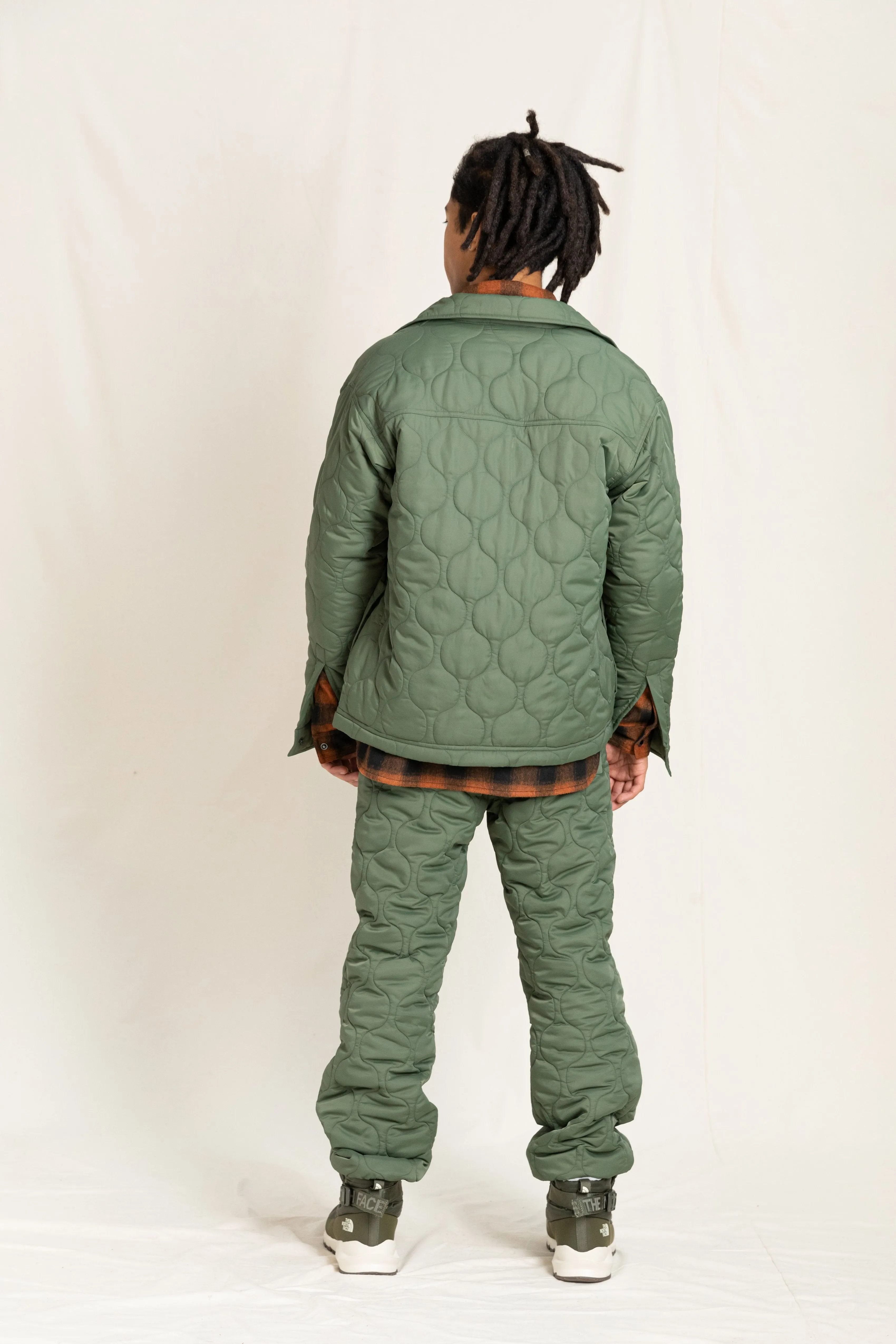 ALEX Khaki Quilt - Quilted Cargo Pants