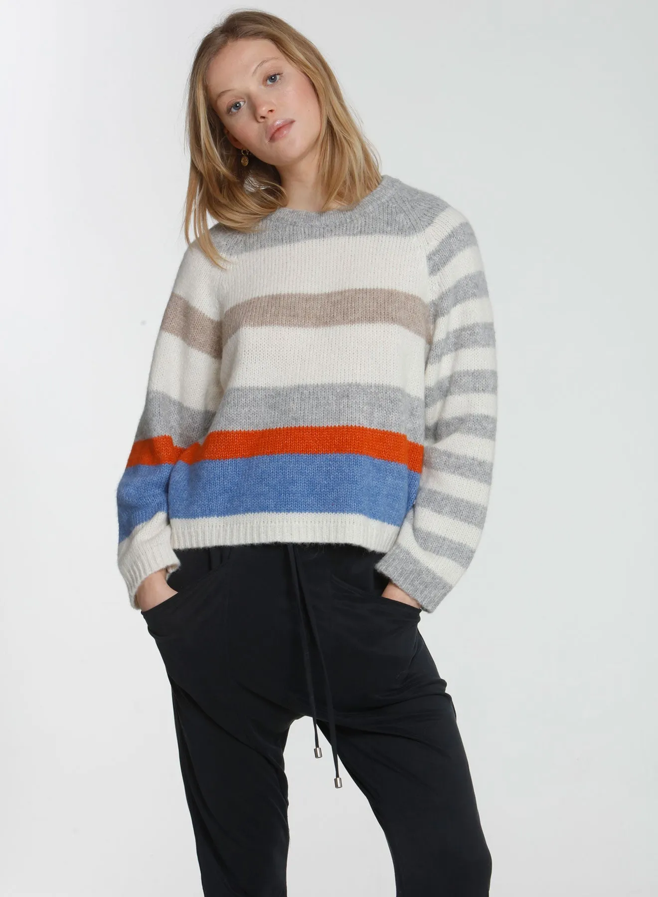 Alexa Mix Stripe - Grey