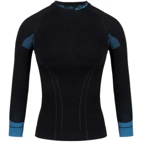 Alpinus Tactical Base Layer Women's Thermoactive Sweatshirt Black-Blue Gt43210 L