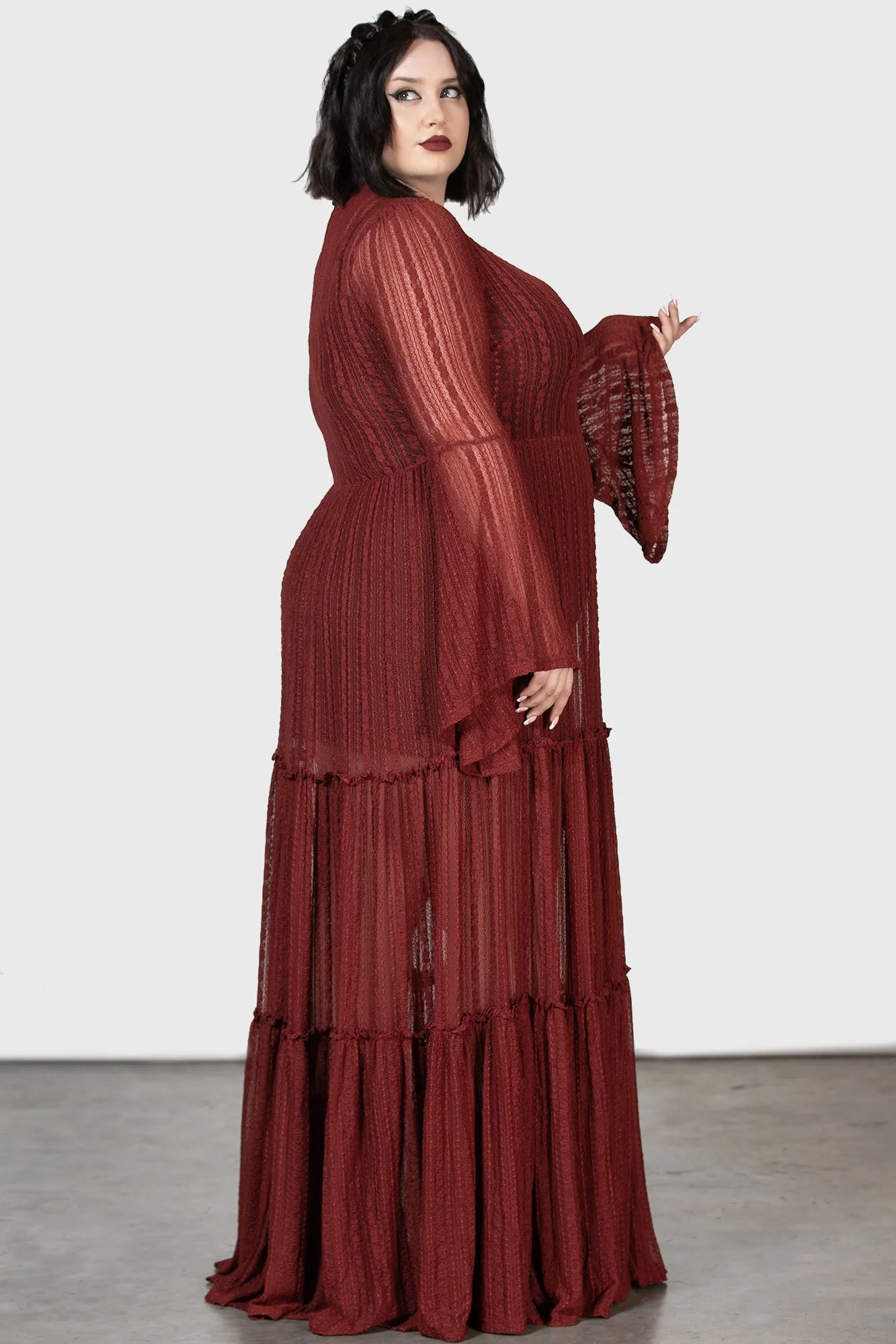 Amanita's Sorrow Maxi Dress [RED]