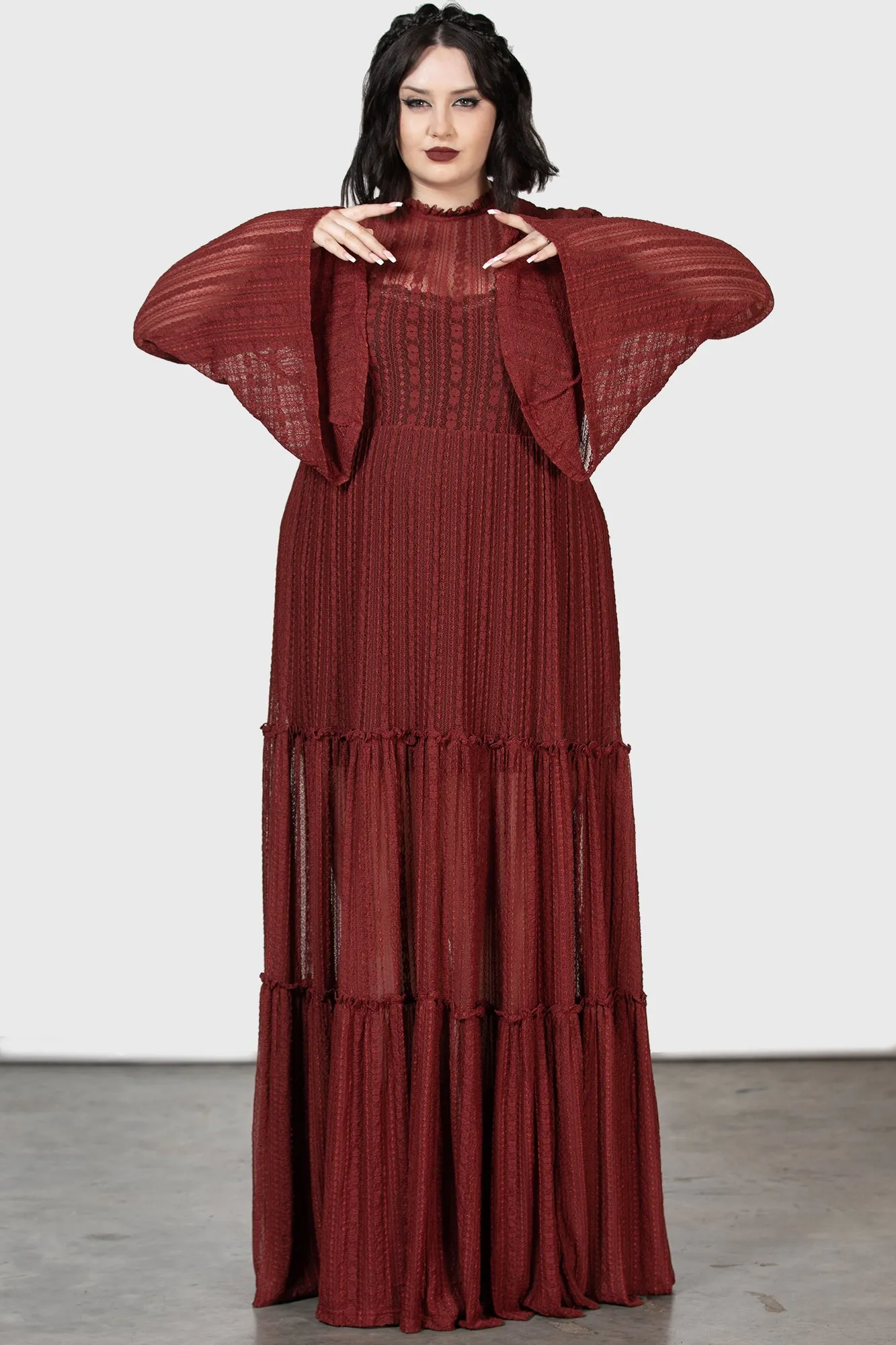 Amanita's Sorrow Maxi Dress [RED]