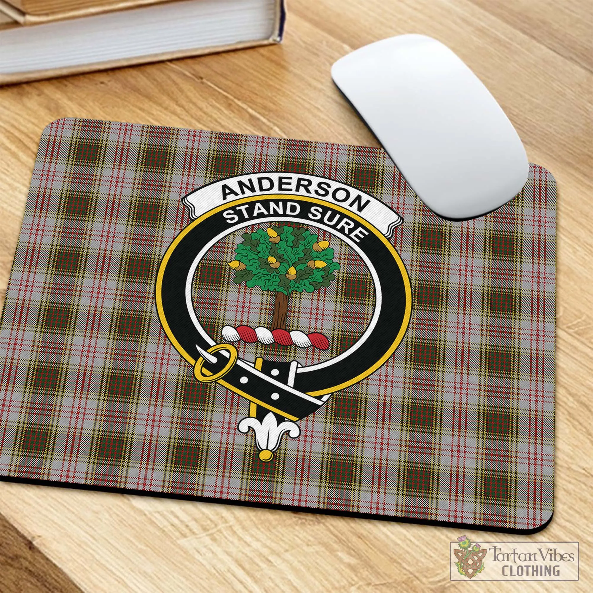 Anderson Dress Tartan Mouse Pad with Family Crest