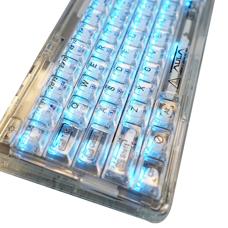 AULA F68 Transparent Gasket 3-Mode RGB Mechanical Keyboard