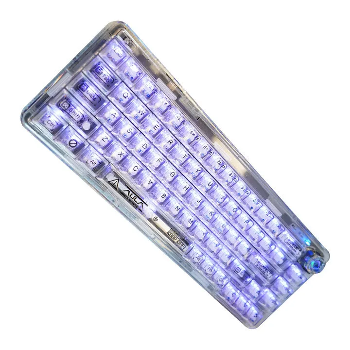 AULA F68 Transparent Gasket 3-Mode RGB Mechanical Keyboard