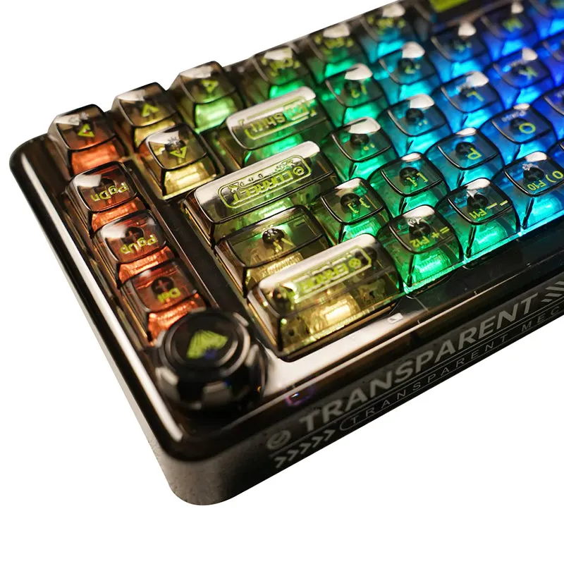 AULA F68 Transparent Gasket 3-Mode RGB Mechanical Keyboard