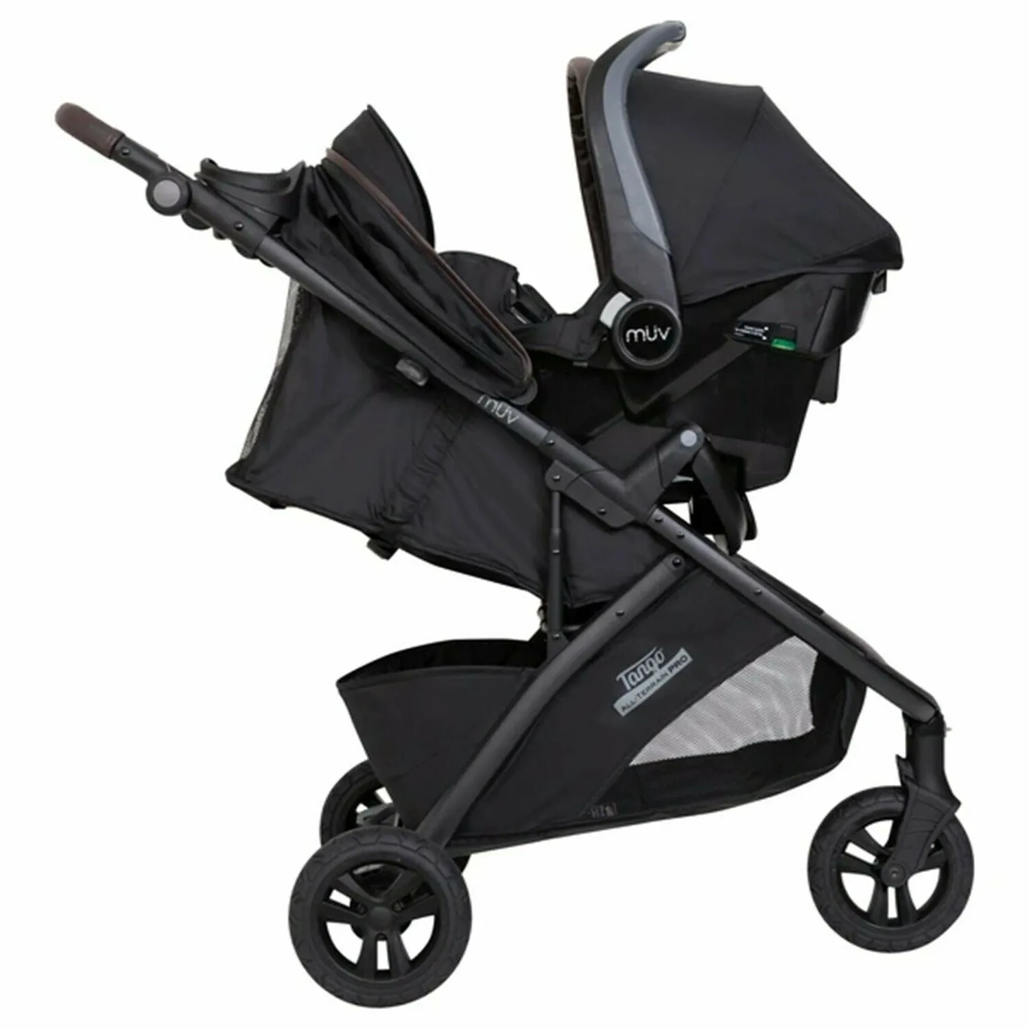 Baby Stroller with Car Seat Infant Toddler Travel System Combo Black/Brown