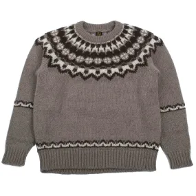 Batoner Mohair Nordic Crew Neck Beige