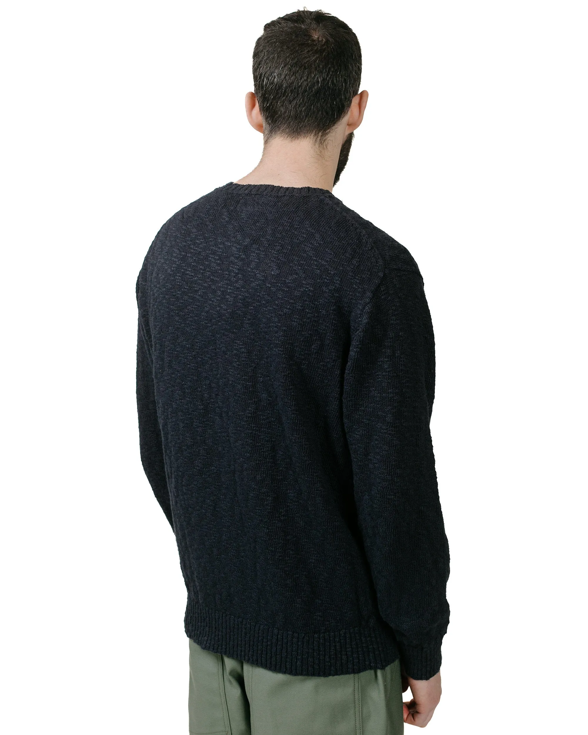 Beams Plus Crew Cotton Hemp 5G Navy