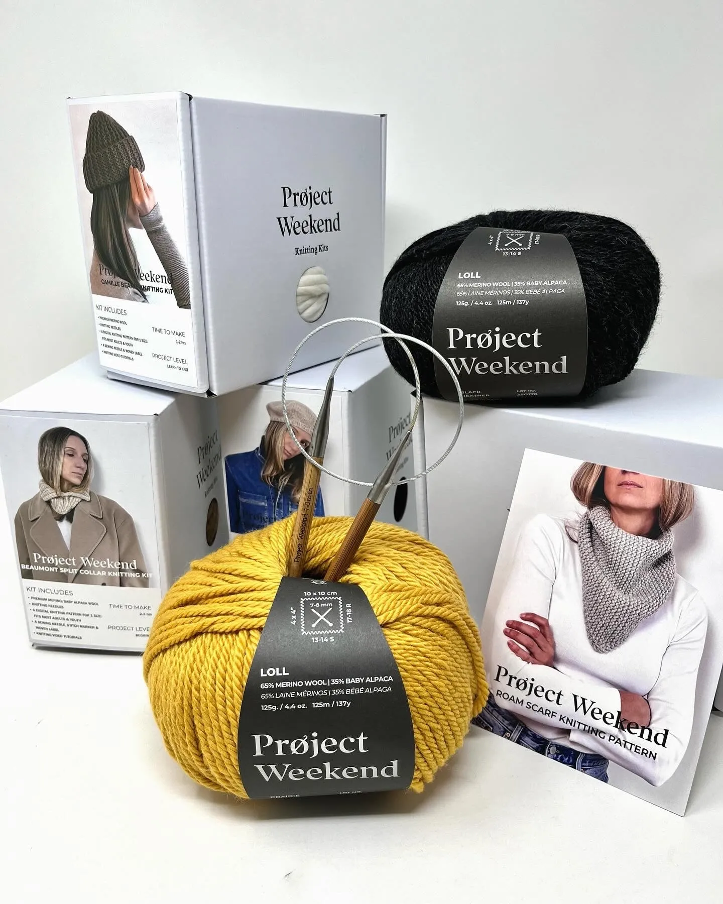 Beaumont Split Collar Knitting Kit