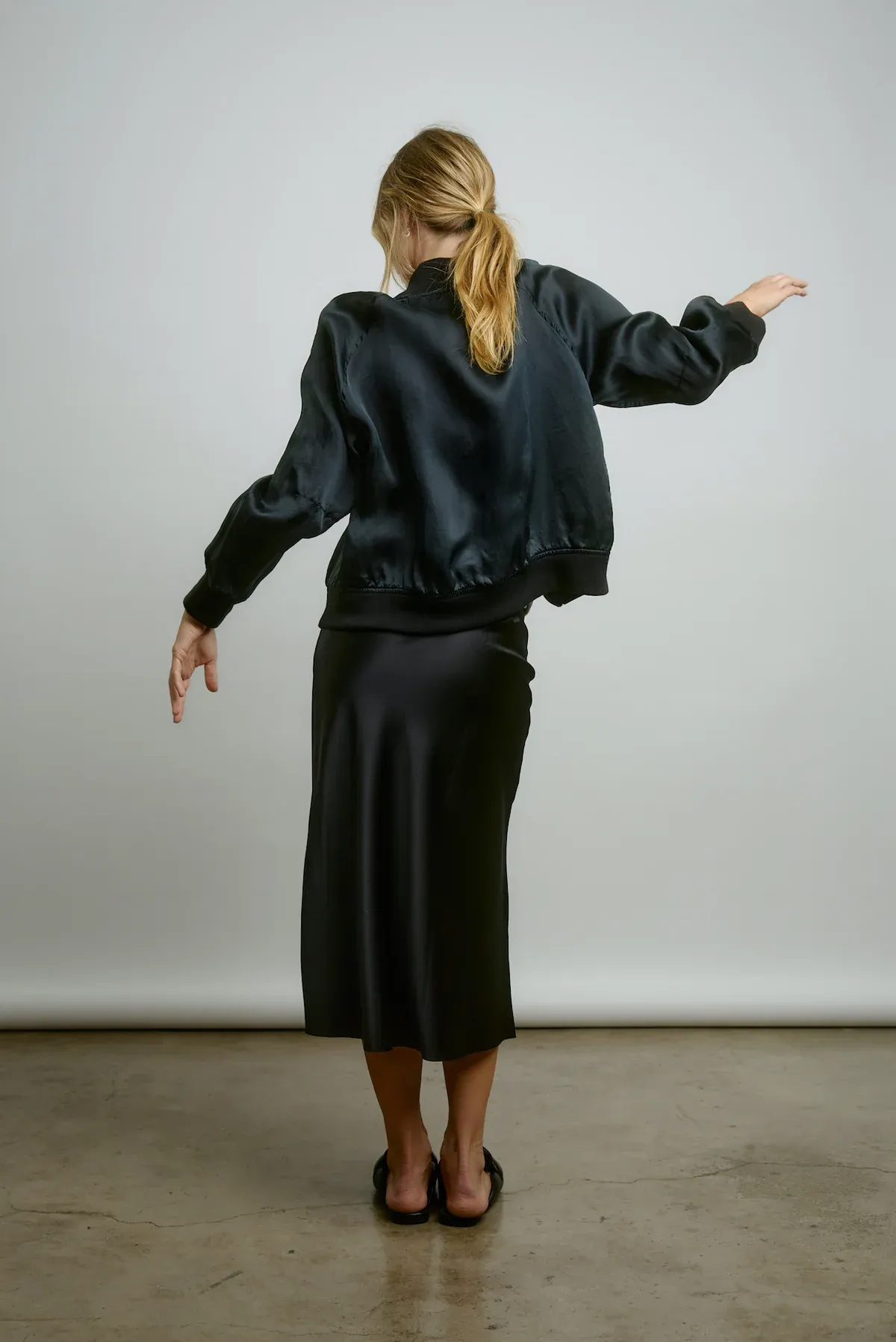 Bette Silk Organza Bomber Jacket