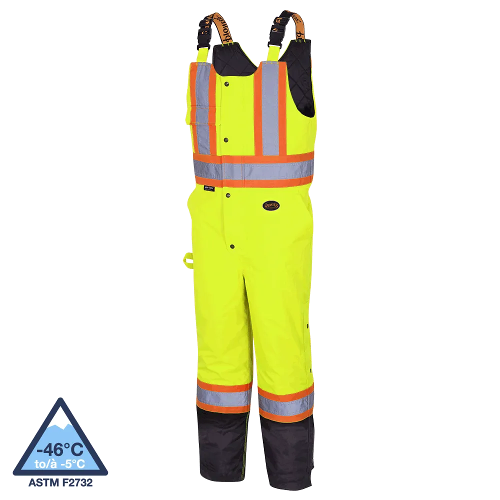 Bib Pants - Pioneer Hi-Viz 100% Waterproof 7-in-1 Quilted Bib Pants, 5040BB / 5041BB / 5042