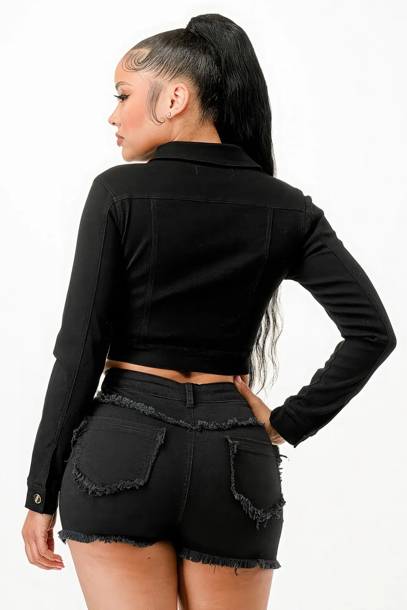 Black Cropped Jacket