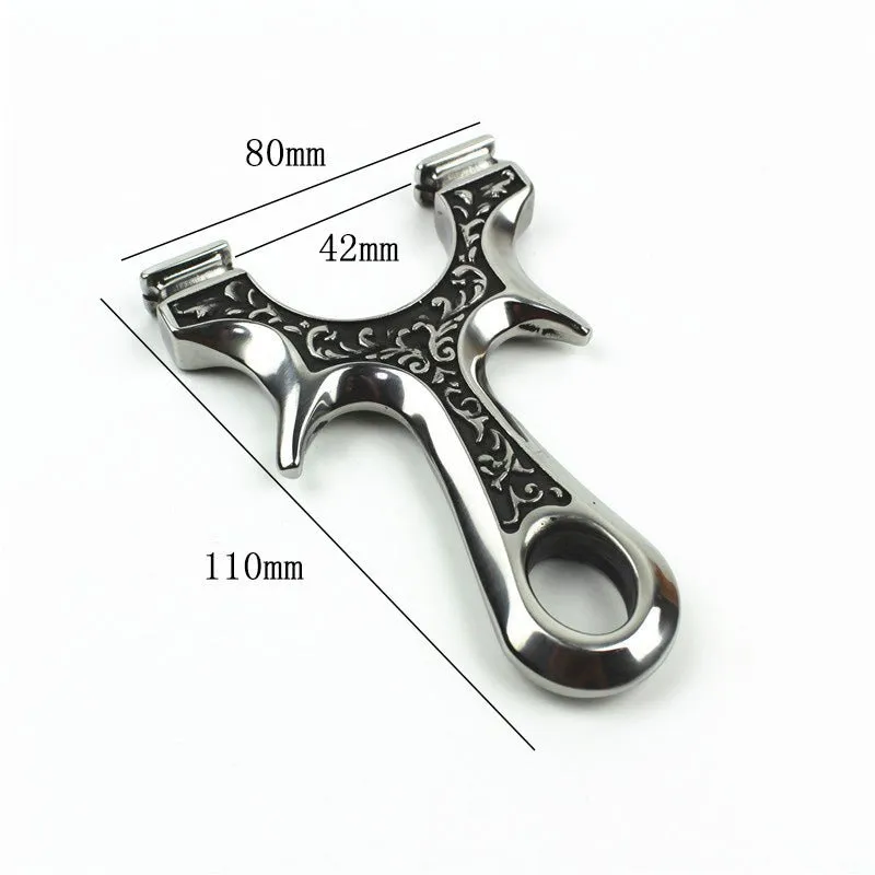 Black Metal High Quality Stainless Steel Slingshot