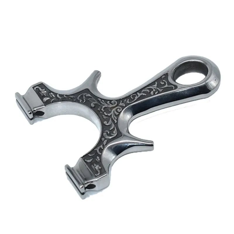 Black Metal High Quality Stainless Steel Slingshot