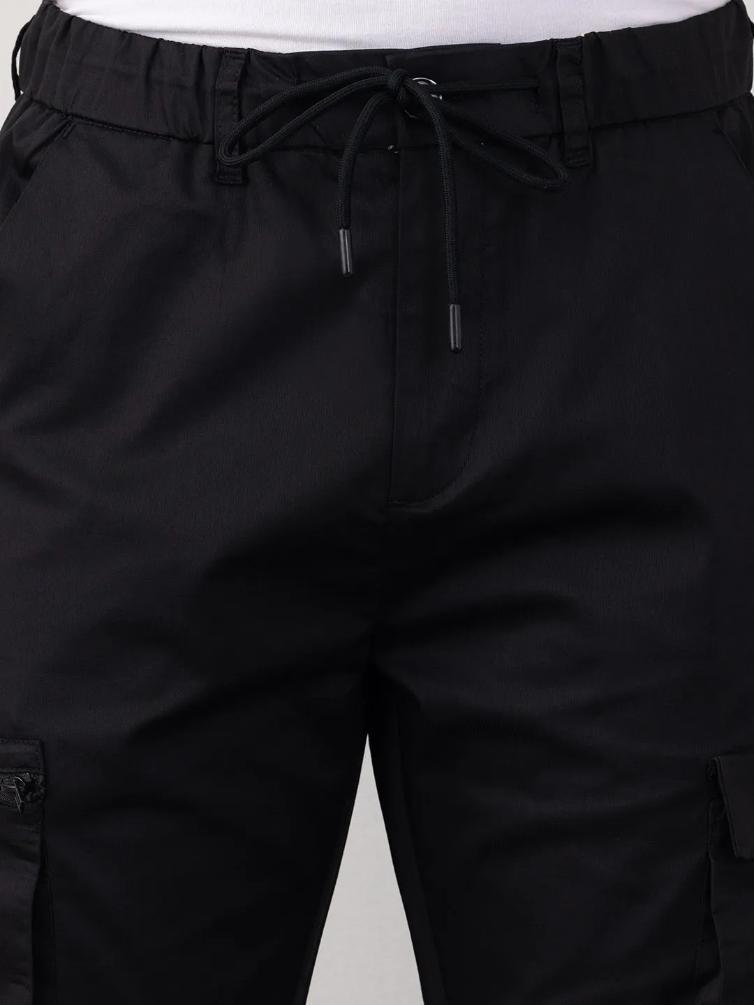 Black Plain Comfort Pants