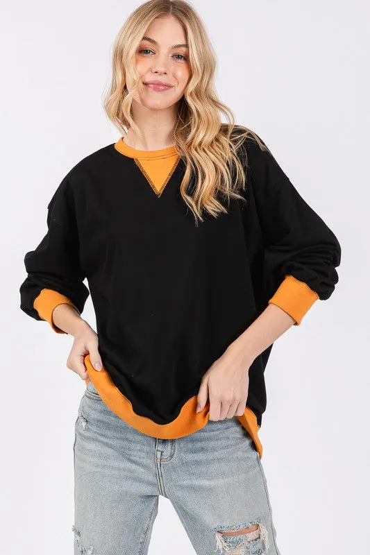 Black/Gold Gameday French Terry Sweatshirt