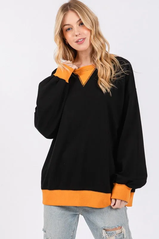 Black/Gold Gameday French Terry Sweatshirt