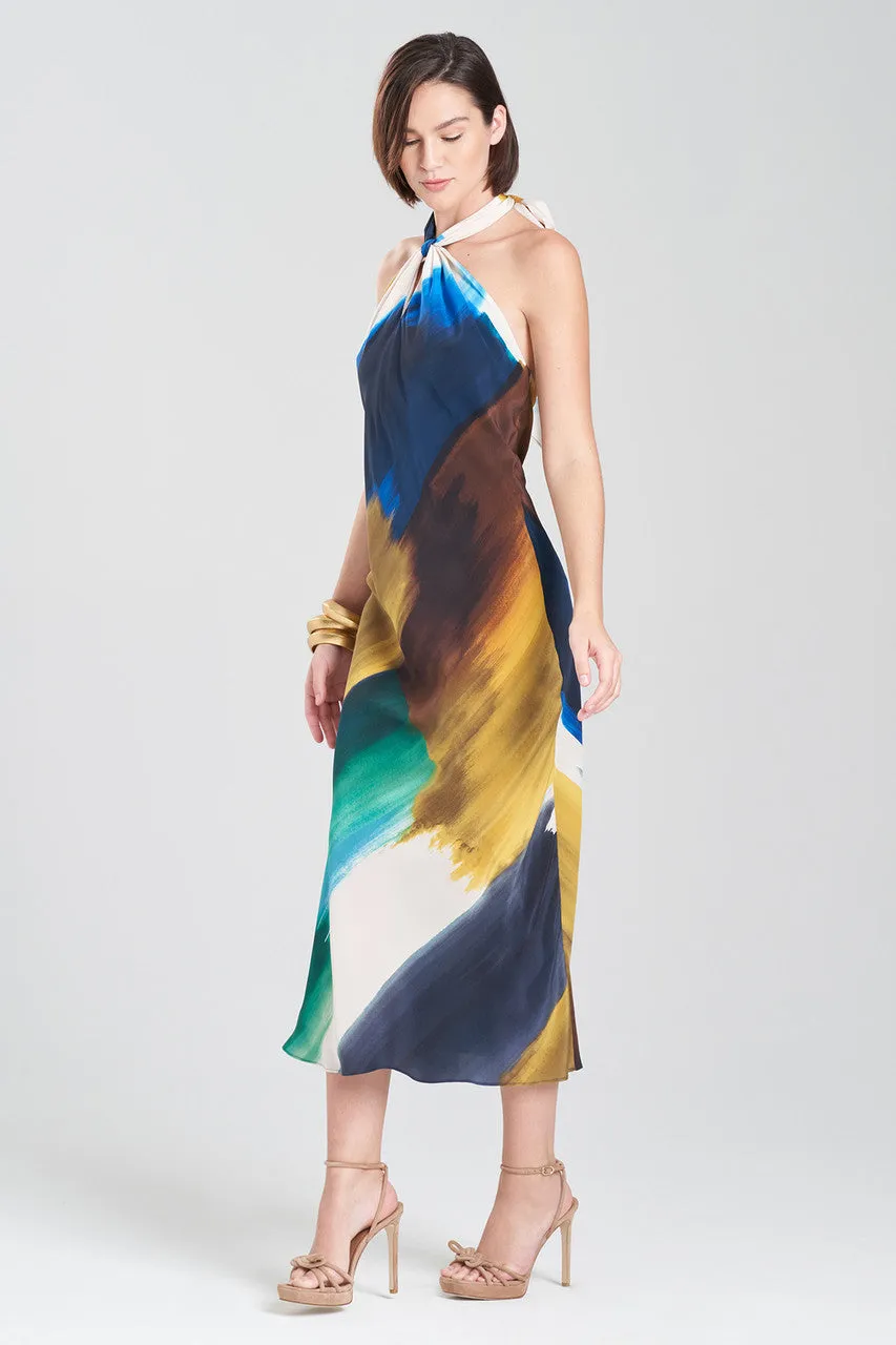 Bohol Halter Silk Gown