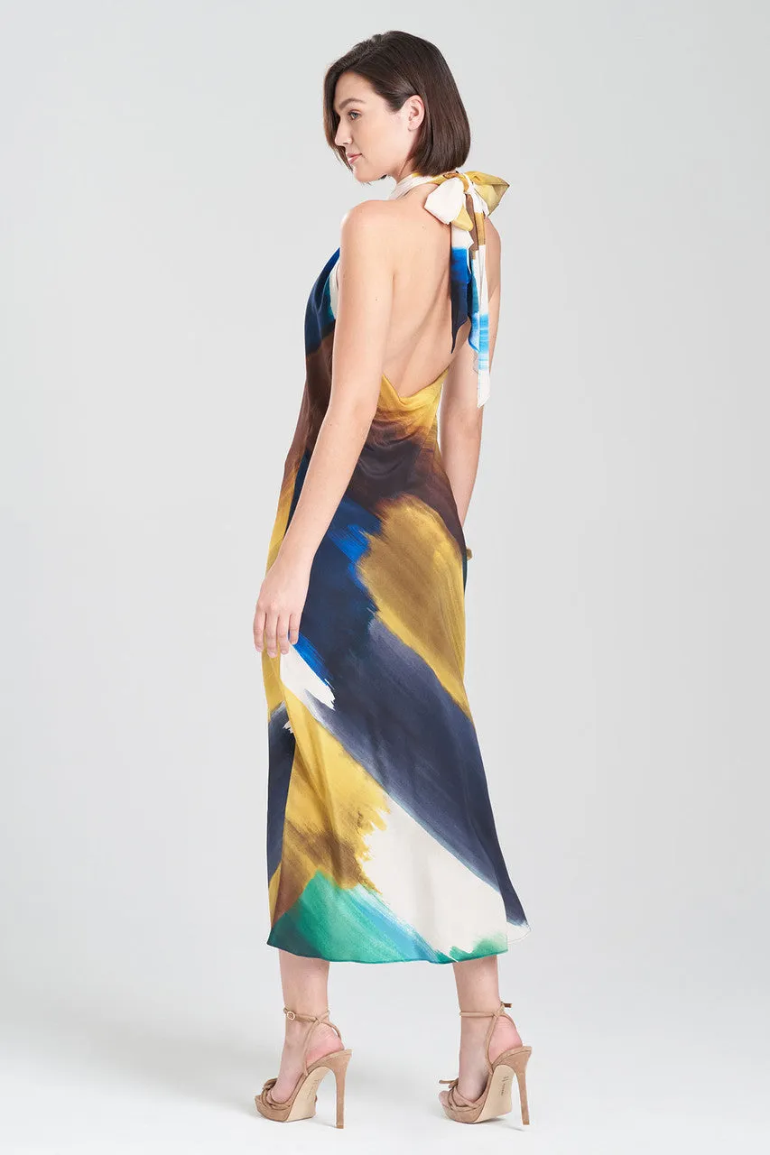 Bohol Halter Silk Gown