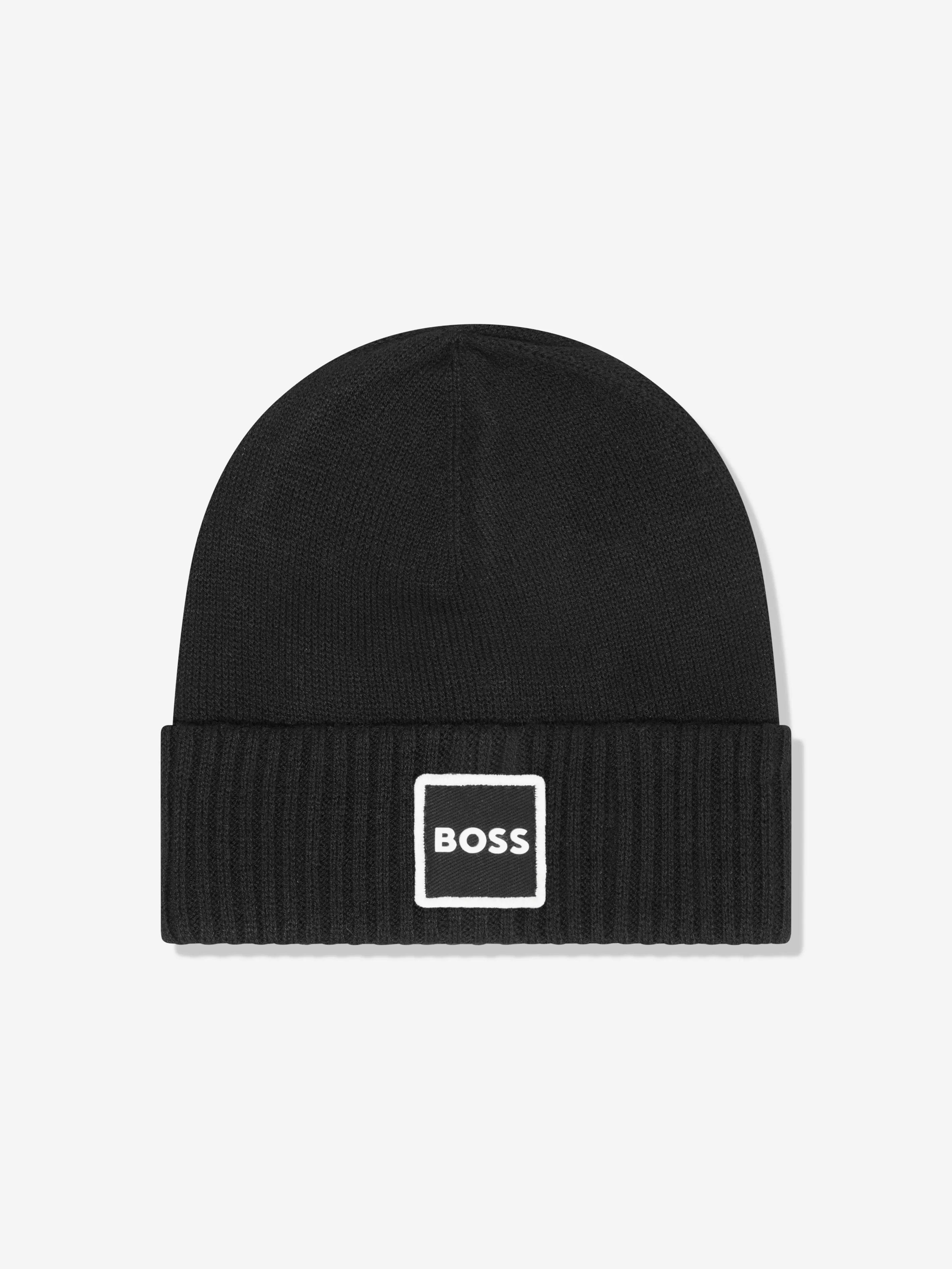 BOSS Baby Boys Pull On Hat in Black