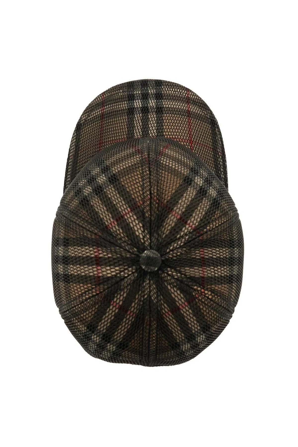 Burberry tartan baseball cap with mesh panel