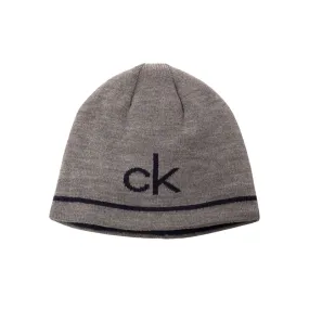 CALVIN KLEIN React Reversible Men's Beanie (Grey/Navy)