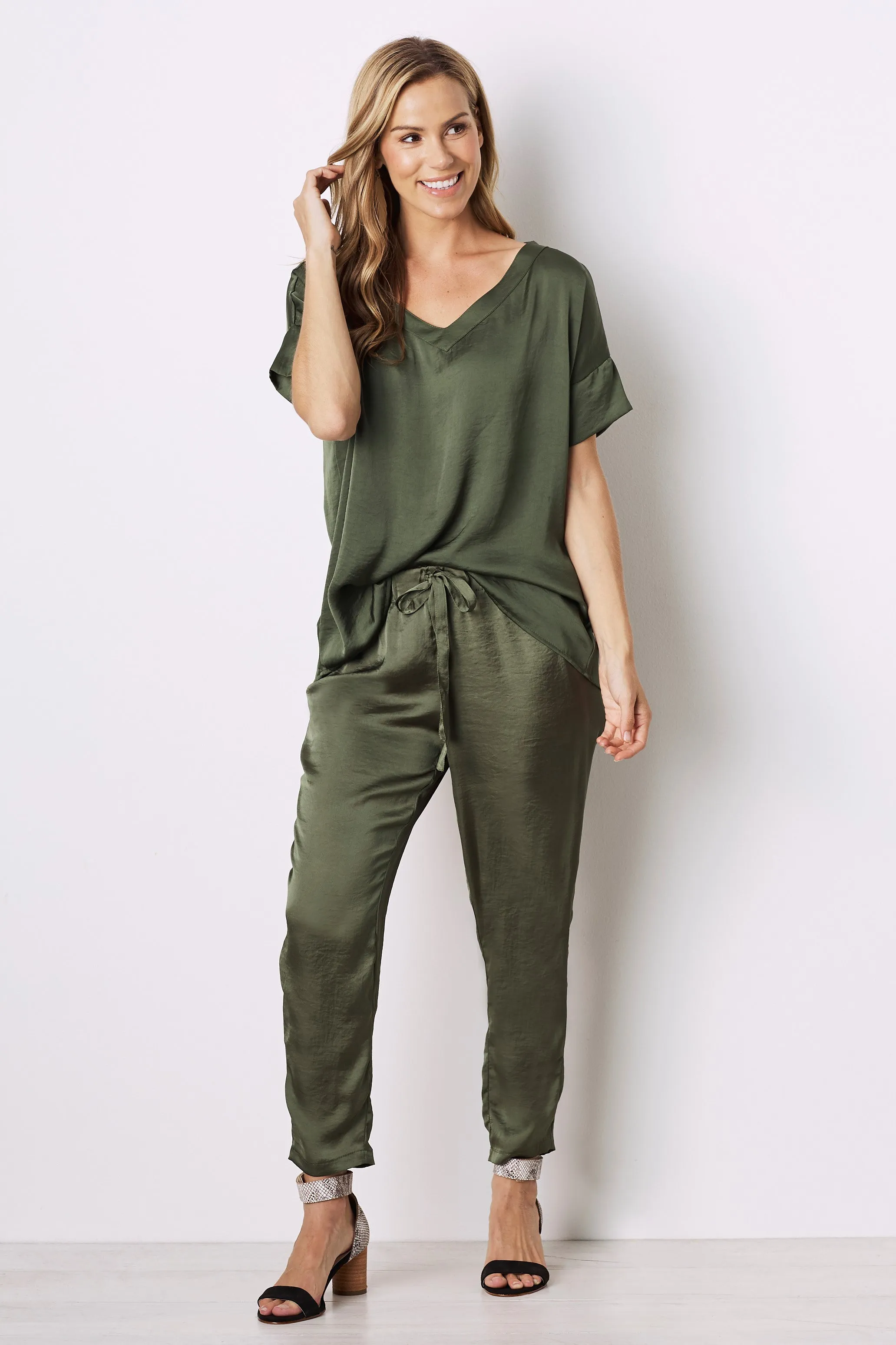 Camilla Pants Petite Olive