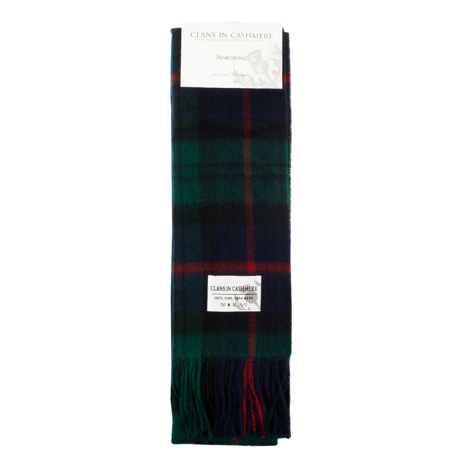 Cashmere Scottish Tartan Clan Scarf  Armstrong