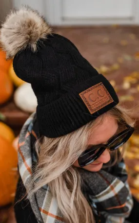 C.C. Knit Pom Pom Beanie