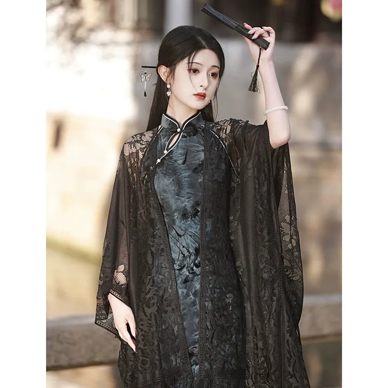 Cheongsam, Black Shawl