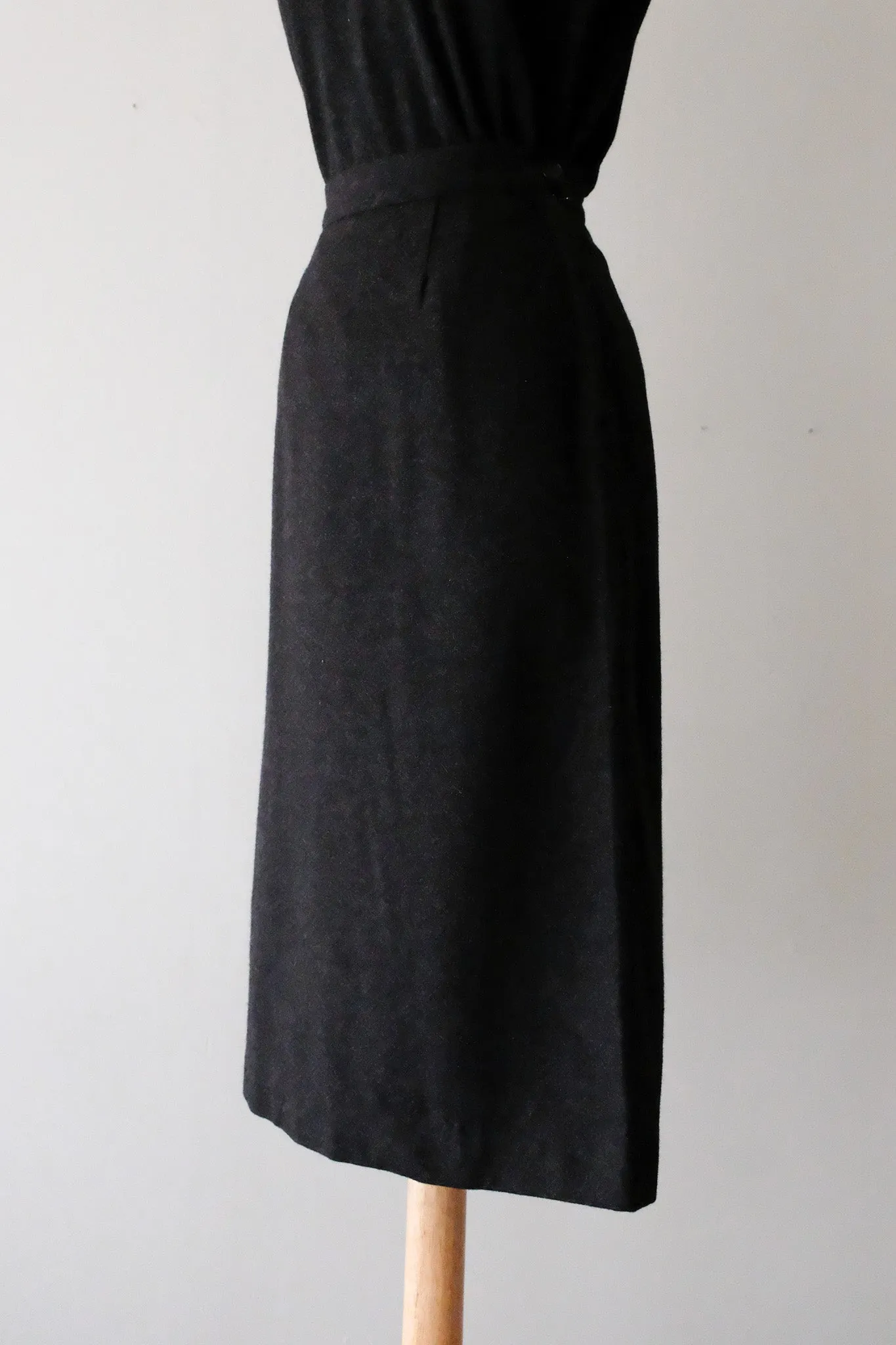 Chic 1950’s Charcoal Grey Nautical Top & Skirt Set / Sz XS