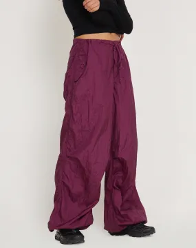 Chute Trouser in Deep Purple