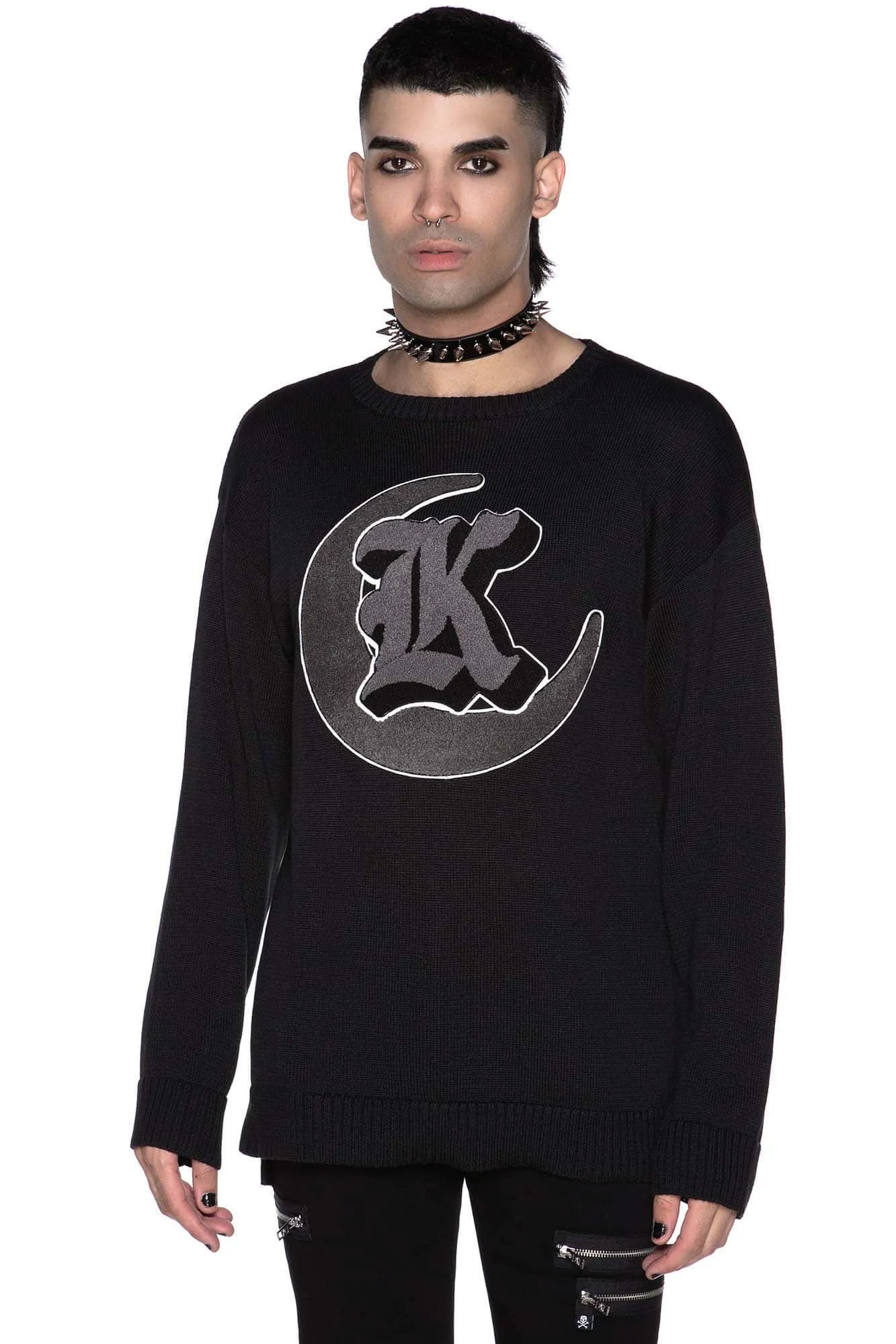 College Goth Knit Sweater