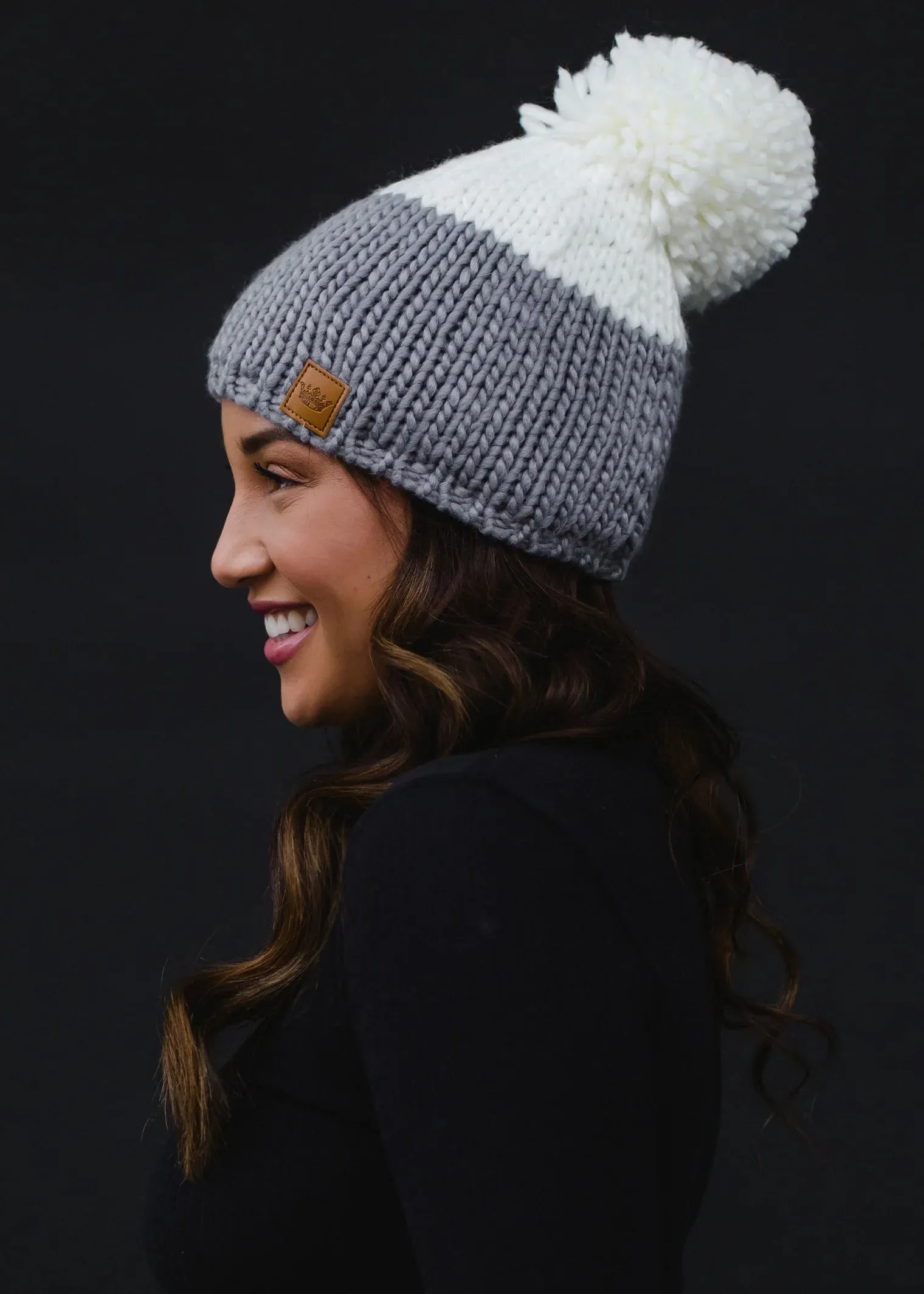 Color Block Pom Hat