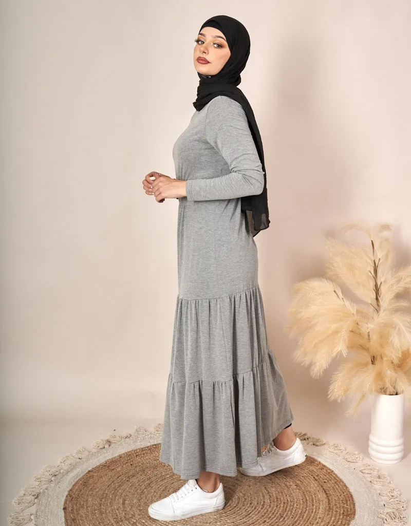 Cotton Three Tiered Maxi Dress