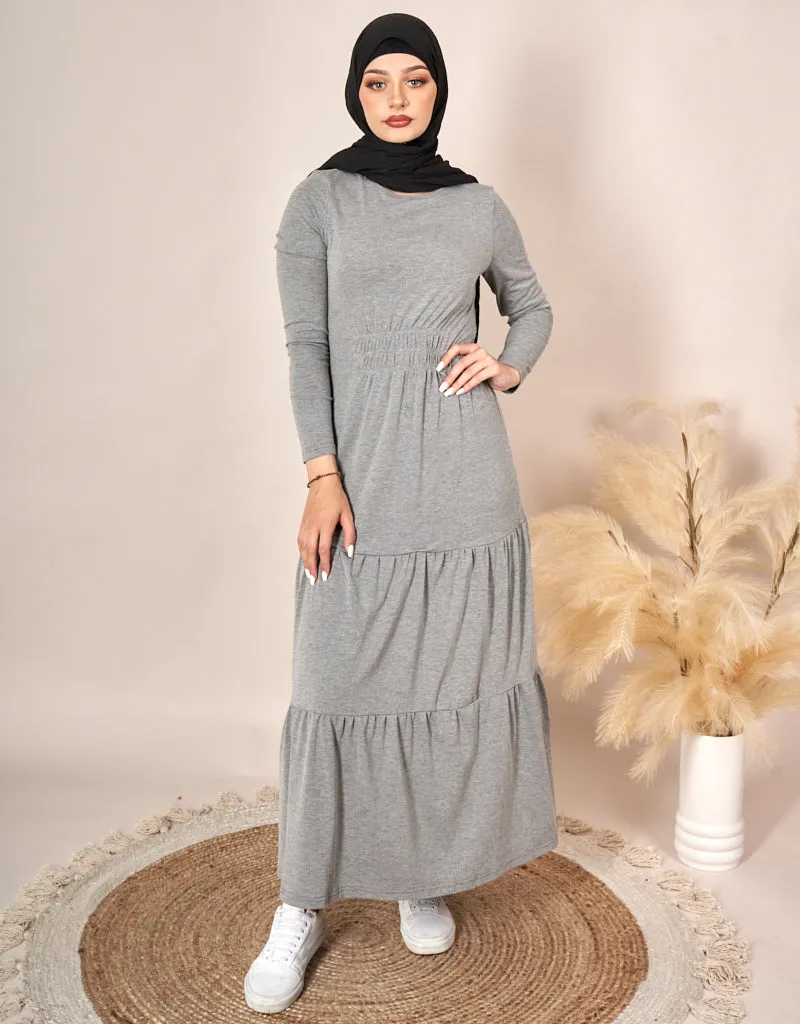 Cotton Three Tiered Maxi Dress