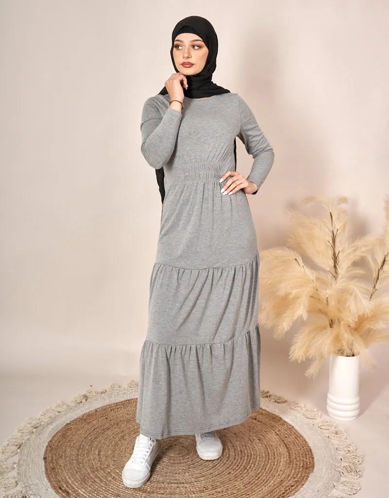 Cotton Three Tiered Maxi Dress