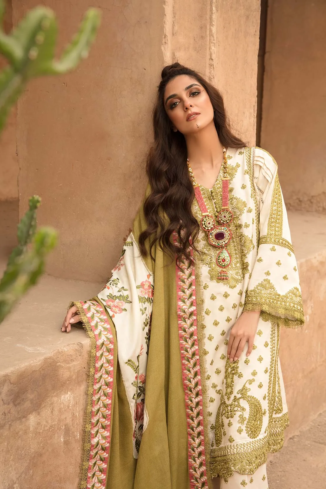 Crimson X Saira Shakira Winter Collection 2020 – Marori Separates - Ivory