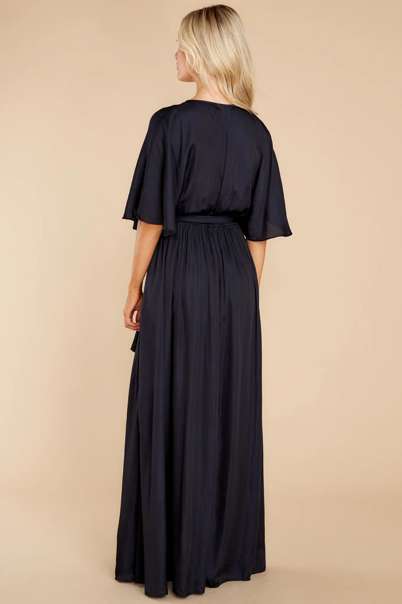 Cross My Heart Black Maxi Dress