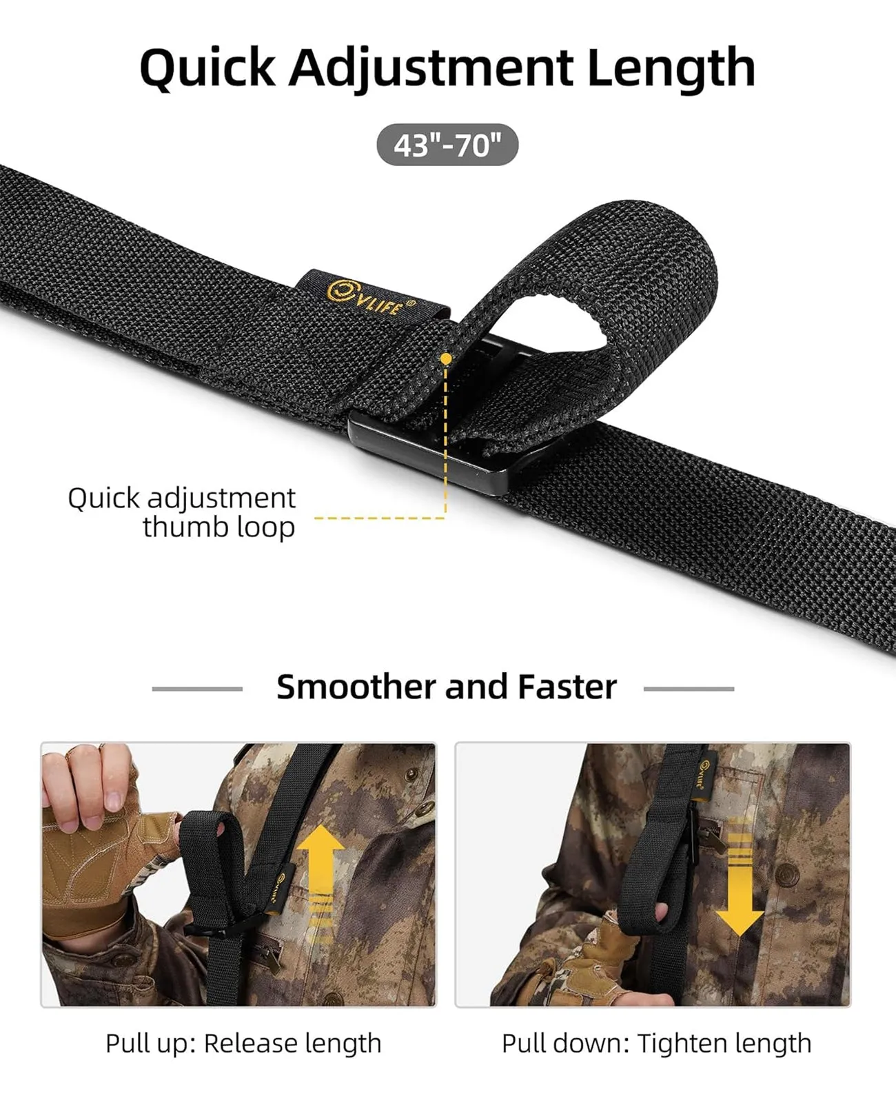 CVLIFE Two Point Sling Quick Adjust Gun Sling