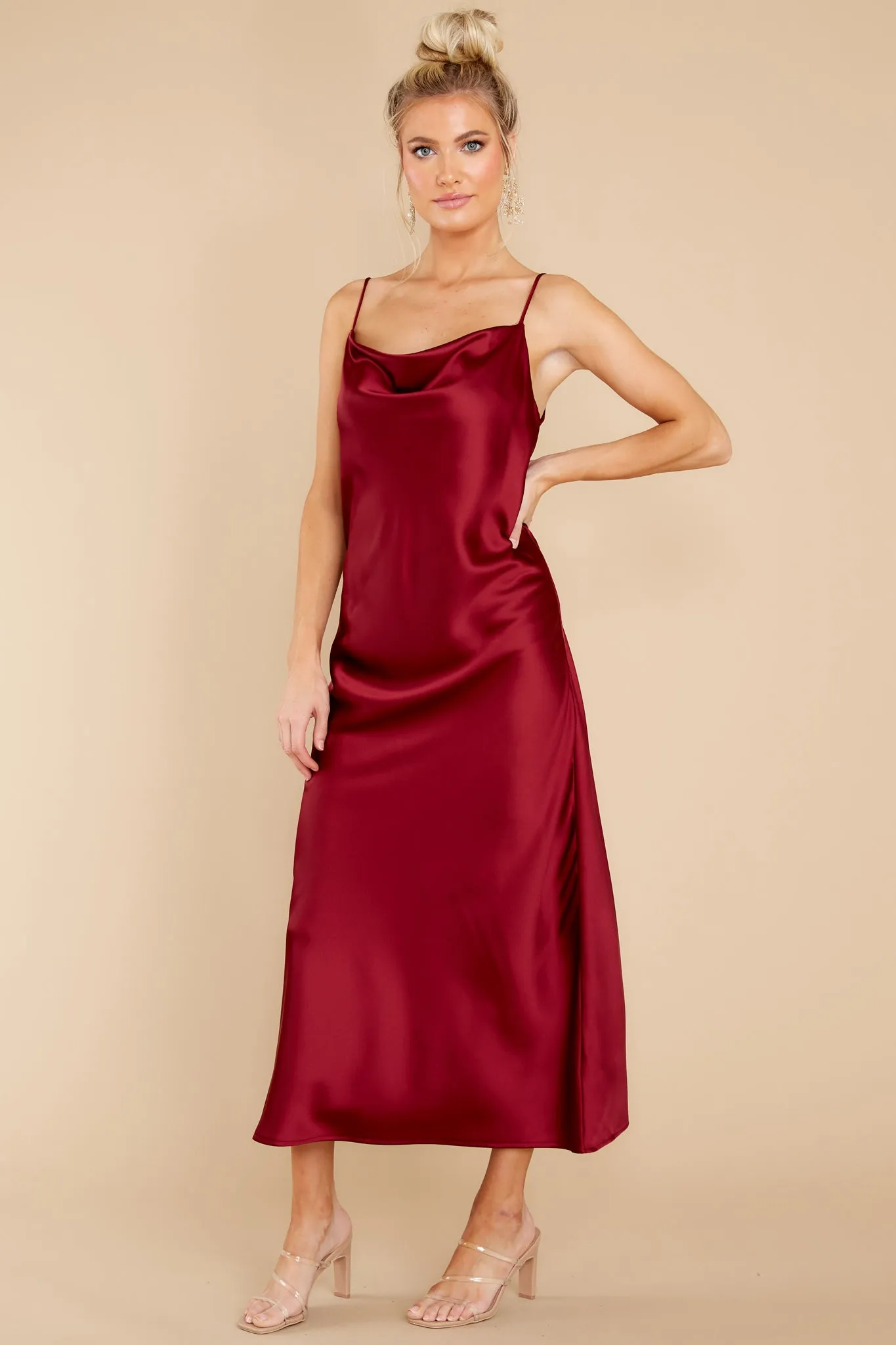 Dash Away All Burgundy Maxi Dress