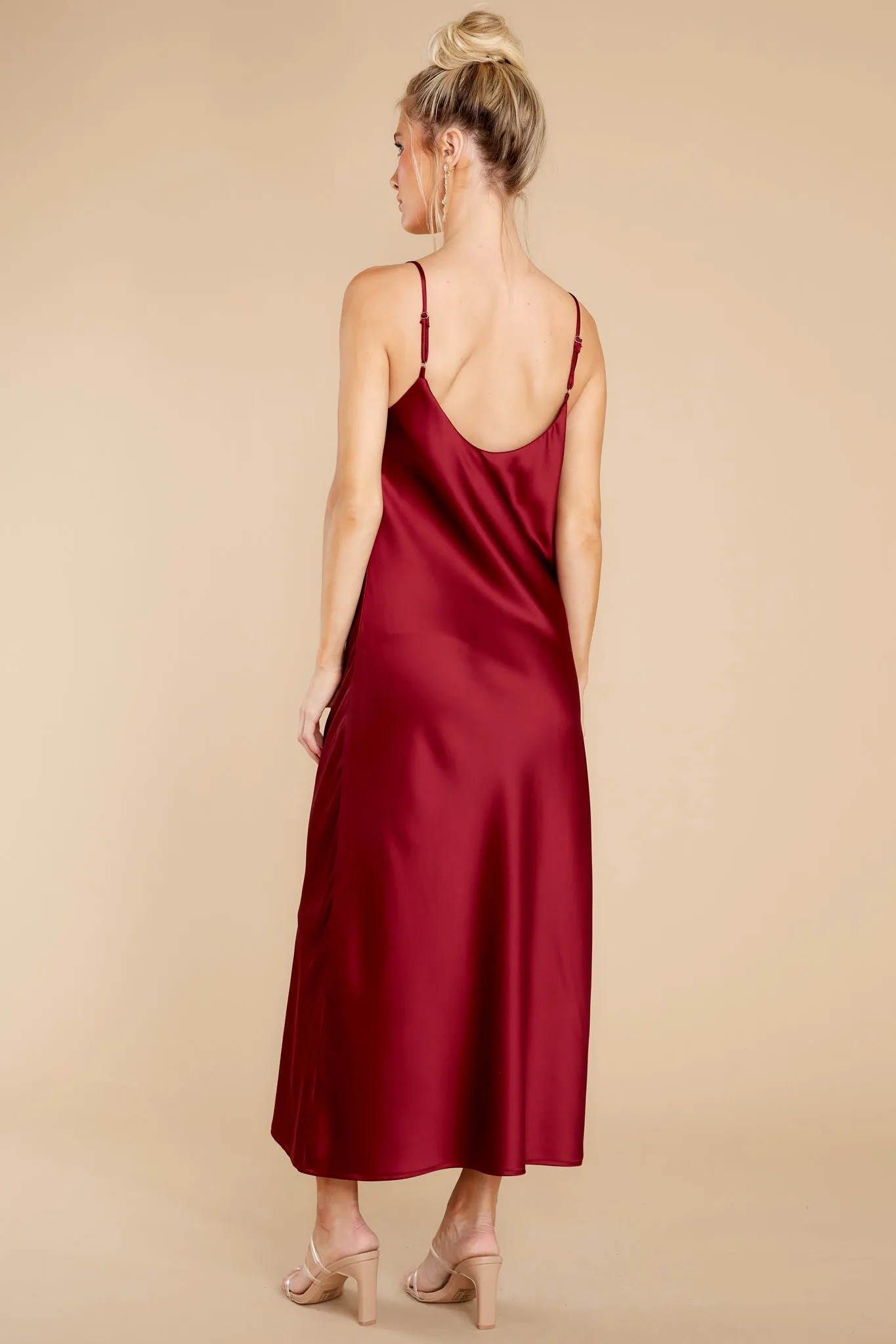 Dash Away All Burgundy Maxi Dress