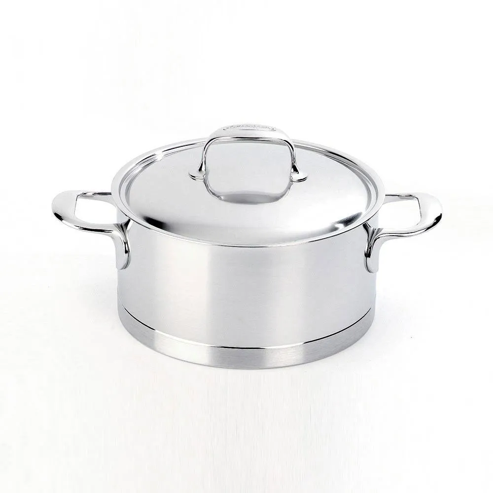 Demeyere Atlantis Casserole with Lid 22cm Stainless Steel